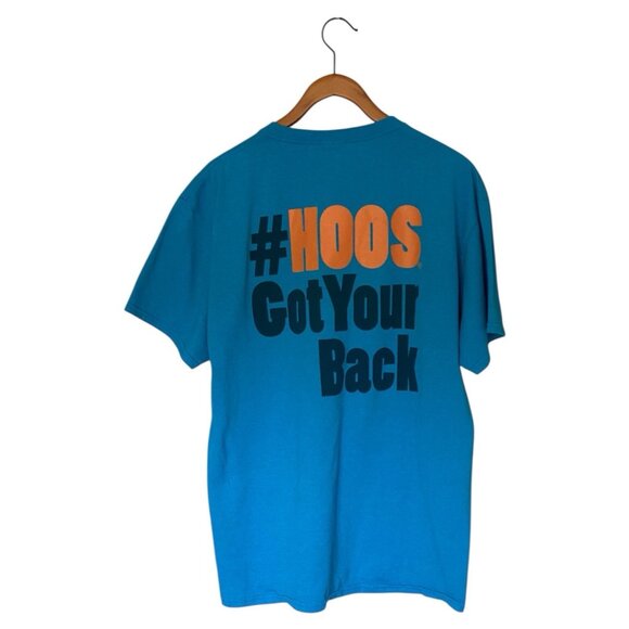 Virginia Cavaliers Teal Blue S/S Men's T-Shirt L #Hoos Got Your Back - Picture 2 of 11